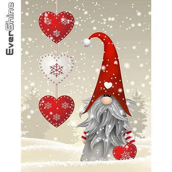 Evershine Diamond Mozaikos Santa Claus Nuotrauką kalnų krištolas Animacinių filmų Diamond Siuvinėjimo Kalėdų 