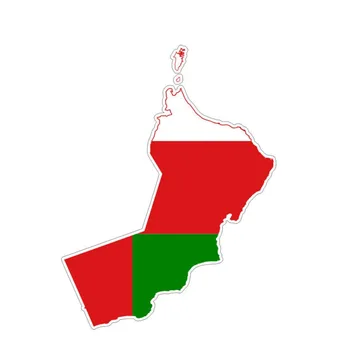 Asmeninį Omanas Žemėlapis Logotipo Lipdukas Formos PVC Automobilių Lipdukas Apdailos Priedai ZWW-2905, 15.8 cm * 12cm