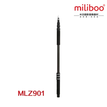 Miliboo 300cm/9.9 ft Mikro Boom Pole Anglies Firber Mikrofonas Rankos Kalno Stovi 4 Skirsniuose Pratęsimo Lengvas Stereo Video Mic