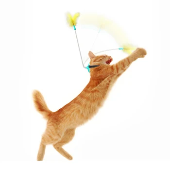 Atleiskite savo rankas, kad kačių žaislai, interaktyvus ir įdomus katės ateina su kaklo žaislai, pavasario kojas maišytuvas, katė lazdos