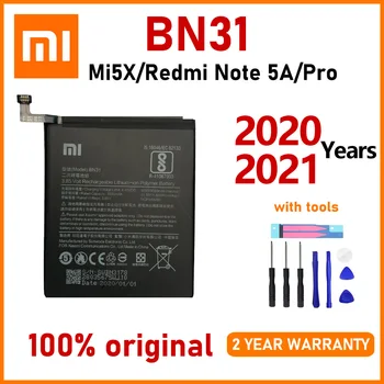 Xiao Mi Nauji Originalus BN31 Baterija Xiaomi Mi 5X Mi5X A1 MiA1 Redmi Pastaba 5A Redmi Y1 Lite S2 Baterijos Bateria Su Įrankiais