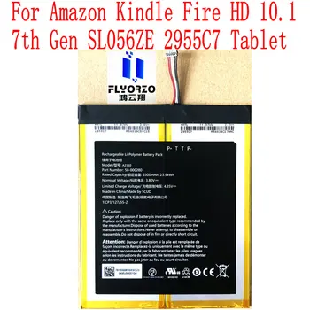 Brand new aukštos kokybės 6300mAh A2110 58-000280 Baterija Kindle Fire HD 10.1 Gen SL056ZE 2955C7 Tablet PC