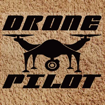 DRONE BANDOMŲJŲ Nepilotuojamų Tekstas Lipdukai Vandeniui ir atspindi Automobilio Lipdukų 15cmx11cm