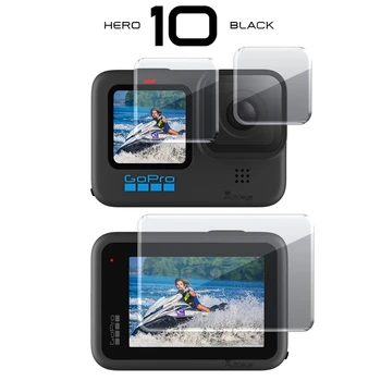 Grūdintas Stiklas Screen Protector Cover Atveju GoPro Hero 10 Black Objektyvo Apsauga Apsauginės Plėvelės Gopro 10 Eiti pro Priedai