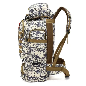 Kuprinė didelė talpa 70 litrų lauko kamufliažas alpinizmo maišelį sporto kelionės krepšys karinio mokymo ventiliatorius, kuprinės, lagaminai