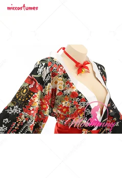 Moterų Vnitage Lankas Papuoštas Floweral Modelis Kimono Stiliaus apatinis Trikotažas Sleepwear Seksualus Kostiumas twith Diržu ir Lankelis