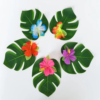 30Pcs Dirbtinis Hibiscus Gėlės Havajai Šalies Vasarą Grupė 