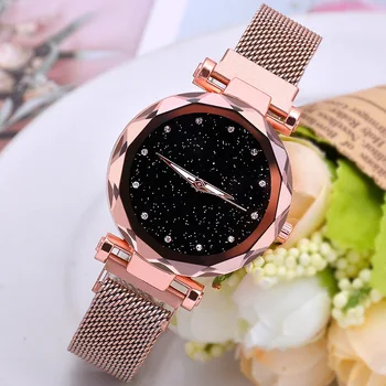Vibrato sprogimų Milano dirželis magnetas laikrodžiai ponios žvaigždėtas dangus laikrodžiai internete celebrity tingus moterų laikrodžiai-didmeninė