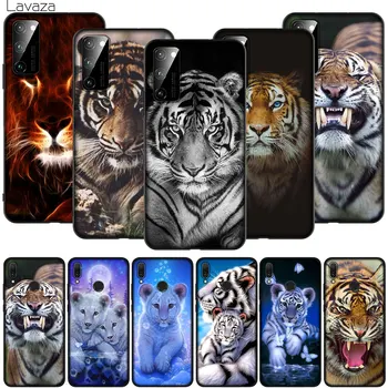 Gyvūnų tigras Kub Minkštas Silikoninis Dangtelis Huawei Honor 30 V30 20 Pro 10 9 8 Lite 8A 8C 8X 7X 7C, 7A 6A