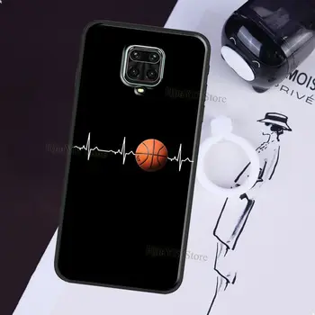 Krepšinio širdies Plakimas Atveju Xiaomi Redmi Pastaba 9S 8T 7 8 9 10 Pro Telefono Dangtelis Redmi 9 9C 9A 8A 7A K40