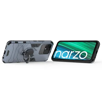 Už Realme Narzo 50A Atveju Realme 8i Narzo 50i 30 5G 30 Pro GT Neo 2 2T Padengti Žiedo Laikiklis Bamperio Telefono Atvejais Realme Narzo 50A