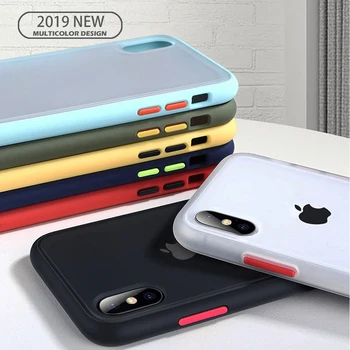 Prabanga atsparus smūgiams Silikoninis Telefono dėklas skirtas iPhone 12 Mini Pro 11 Max XS XR 7 8 Plius Apsaugos Matinis Minkštos TPU Logotipas Padengti Coque