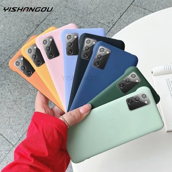 YISHANGOU Ultra-plonas Frameless PC Hard Case Cover For Samsung Note 20 Ultra 10 Pastaba Plus S20 S21 Plus Ultra Saldainiai Spalvos Viršelis