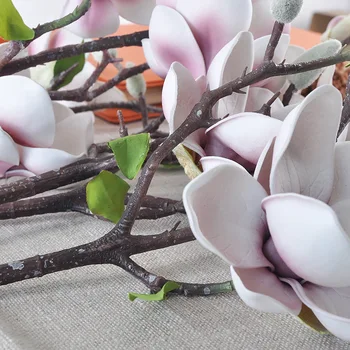 Modeliavimo gėlių mažas magnolia gėlių kompozicijų priedai darbastalio apdaila namo vestuvių dekoro apdaila