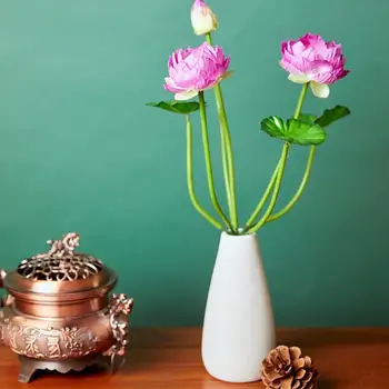 Dirbtiniais Šilko Didžiosios Mini Lotus Dirbtinių Gėlių Išskirtinį Džiovintos Gėlės Ilgai Trunkantis Baseinas