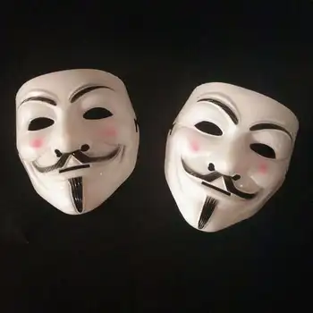 Helovinas Kaukės V for Vendetta Mask Anonimas Fancy Dress Cosplay Kostiumas
