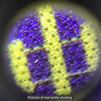 60 kartų mikroskopu nešiojamas daugiafunkcinis LED žibintas kišeninis didinamasis stiklas su oda atveju virvelės