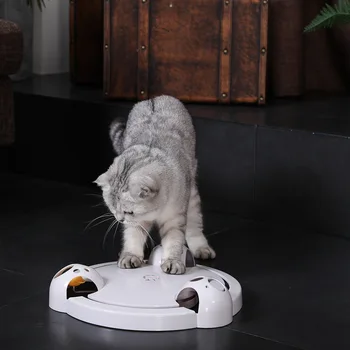 Nauja Interaktyvi Katė Žaislas Funny Cat Automatinė Sukasi Kačių Žaisti Kibinimas Plokštė Pelių & Gyvūnų Žaislams, Elektros Žaisti Naudotis pet Žaislas