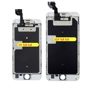Originalus LCD Pilnas komplektas Skirtas iPhone 6 plius 6S 6SP Ekrane Palieskite Stiklo Ekranas LCD Pakeitimo Priekinė Kamera+ausinės