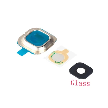 Naujas Stiklas Bezel Galiniai Atgal Fotoaparato Objektyvo Dangtelio Lipduko Klijų Samsung Galaxy S6 Krašto G925 G925F Pakeitimo