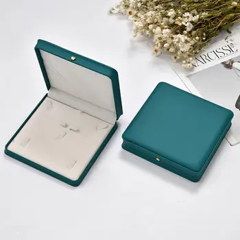 Žiedas, Papuošalų Dėžutės Elegantiškas Šviesiai Prabanga Mėlyna-žalia Apvalus Kampe Aukso Sagtis Pakuotės Vestuvių Atostogų Dovanų Saugojimas