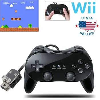2021 Pro Klasikinis Žaidimas Gamepad Nintendo Wii Laidinio Žaidimų Valdiklis Žaidimų Nuotolinio Valdymo Mygtukai Konsolės Manipuliatorių Nintendo Wii