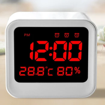Automatical keitimas ekrano ryškumas dieną/naktį stalinis laikrodis LED despertador Usb Žadintuvas Laikrodis, Temperatūra, Drėgmė, Stalo laikrodžiai