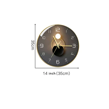 Sieninis Laikrodis Mados Šviesos ir Šešėlių Menas Išjungti Asmenybės Kvarcinis Laikrodis Paprastas Šviesos Prabanga Sienos Watch Laikrodis Namų Puošybai
