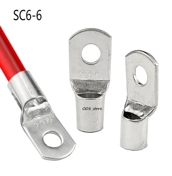 SC6-6 Tined vario, jungiantis terminalo SC6-6 (DTGA) varžto angos kabelių antgaliai akumuliatoriaus gnybtai 6mm kvadratinės vielos