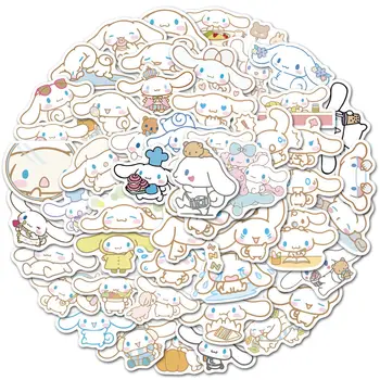 50pcs Sanrio Mano Melodija Lipdukas Hello Kitty Kuromi Mielas Raštinės reikmenys Dekoro Lipduko Anime ir Animacinių filmų Modelio Mergina Kawaii Žaislas Dovanos