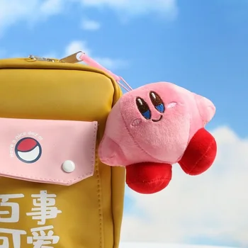 Anime mielas animacinių filmų žaidimas Kirby Pliušinis pakabukas surinkimo žaislai, lėlės vaikams mergaitės Kuprinę pakabukas keychain Papuošalai Mielas dovanas