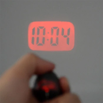 Naujas Creative Digital Laiko Projekcija Mini LED Žibintuvėlis, Laikrodis su Data, Laikas Pultelio Funkcija Naktį Šviesos Magija Projektorius