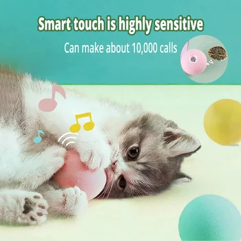Protingas katinas interaktyvus žaislas kamuolys naminių kačių žaisti sugavimo žaislas Mokymo Žaislas Naminių Reikmenys Produktų Žaislas Katėms Kitten Katytė Žaislai Augintiniai