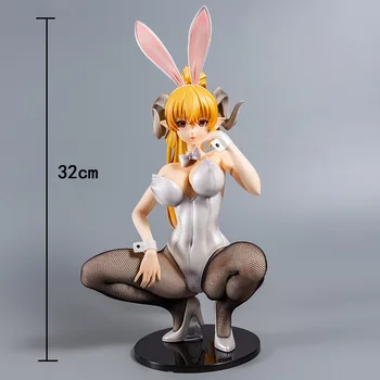 32cm!!! B stiliaus Nuodėmę Liuciferio Anime Bunny Mergina Duomenys PVC Veiksmų Skaičius, Seksualus Lėlių Kolekcija Modelis Žaislai