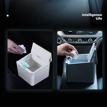 4/6L Darbalaukio Smart Šiukšliadėžės Virtuvės Mini Mažas Kvadratas Automobilių Saugojimo Kibiras Elektros Touch sumetami į šiukšlių konteinerį Judesio Jutiklis Šiukšlių Dėžėse