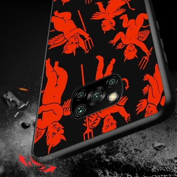 Sexy Devil Moteris Xiaomi Poco X3 NFC X2 M3 M2 F2 Pro C3 F1 A2 Lite A1 Mix3 Žaisti Silikono Soft Black Telefono dėklas