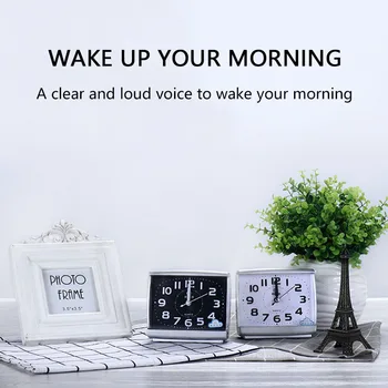 Silent Alarm Clock 5 Minučių Pabusti Laikrodžiai Tyli Valyti Studentų Awakening Laikrodis Miegamasis Darbalaukio Namų Puošybai Paprasta Dovana