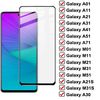 Apsauginis Stiklas Samsung Galaxy A01 A11 A21 A31 A41 A51 A71 Screen Protector M01 M11 M21 M31 M51 A30 A50 A70 80 Beskeveldris Stiklas