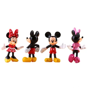 Anime MICKEYs & Minnie Mouse Animacinių filmų pvc veiksmų skaičius, žaislai, lėlės, Vaikų žaislai vaikams