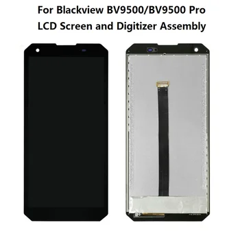OEM Originalą Blackview BV9500/BV9500 Pro LCD Ekranas ir skaitmeninis keitiklis Jutiklinis Ekranas Asamblėjos Juoda