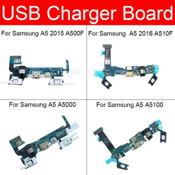 Įkroviklio USB Kištukas Jack Valdybos Samsung Galaxy A5 2016 A510F A500F A5000 A5100 Usb Įkrovimo lizdas Dokas Valdybos Pakeitimo