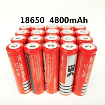 1-20pcs18650 Baterija įkraunama ličio baterija 4800mAh 3.7 V, Li-ion baterija žibintuvėlį, Fakelą 18650 Baterijas GTL EvreFire