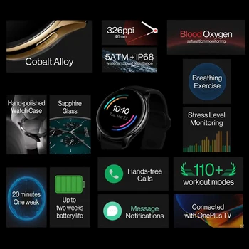 Pasaulio Rom OnePlus Žiūrėti 4GB Smart Watch Kraujo Deguonies Iki 14 dieną, GPS Moterų/Vyrų žiūrėti OnePlus 9rt 9 Pro Nord 2 Smartwatch