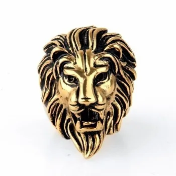 WANGAIYAO naujas valdinga liūto galva vyrų žiedas mados asmenybės gatvės žiedas papuošalai, vyrų šventė kūrybinės dovanėlės