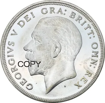 1936 M. Didžioji Britanija 1 Karūna George V Vainikas Karūna Cupronickel Padengti Sidabro Monetų Kopijos
