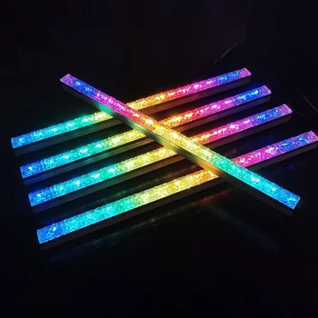 5V/4PIN aliuminio RGB LED šviesos juosta PC Atveju Stalinis Kompiuteris Važiuoklės Dekoratyvinės Šviesos diodų (Led Šviesos Sinchronizuoti Hard Light Bar