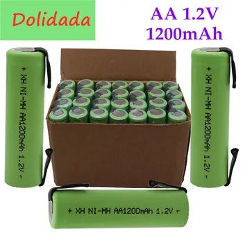Funkcijų, baterijos tipas: AA baterijos įtampa: 1.2 V Realus pajėgumas yra apie 1200mAh Medžiaga: NIMH baterija baterijos matmenys: 14.5 mm