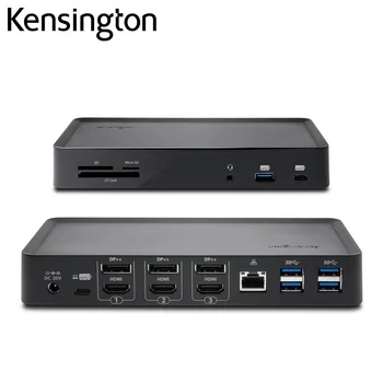 Kensington Originalus SD4900P Docking Station USB-C Triple 4K DP1.2 PD3.0 60W USB3.1 Dock Tipo C Hub 3 in 1 Kortelių Skaitytuvą, skirtą 