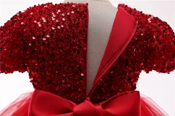 Merginos Blizgučiais Suknelė Kalėdų Suknelės Mergina Raudona Naujųjų Metų Drabužių Bamblys Mergina Drabužių 3-8y Mergina Kid ' s Suknelė Vakaro Suknelės