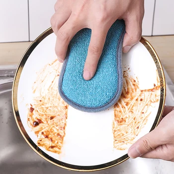 2021 naujas 10 dalių, nustatyti buitinių magija sponge virtuvės valymo šepetėlis šveitiklis mikropluošto kempinė už indų virtuvės reikmenys